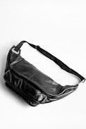 Sac Banane Crush - Sac banane noir femme en cuir.