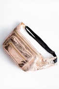 Sac Banane Crush - Sac banane femme en cuir métallisé.