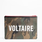 John Camo Pouch - Men’s zip-up pouch, camouflage motif.