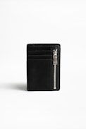 Porte-Monnaie Niels Biker - Porte-monnaie noir homme en cuir.