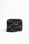 Porte-Monnaie Mini ZV Volt - Porte-monnaie noir femme en cuir.