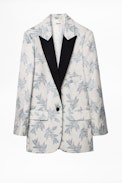 Vow Jac Paradise jacket - Women’s printed tailored jacket.