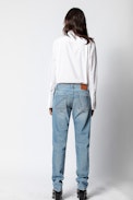 Erini Jeans - Women's worn effect jeans