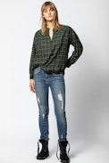 Title Carreaux Tunic - Women’s printed tunic.