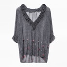 Tiny Cannetille Blouse - Women’s ruffled blouse.