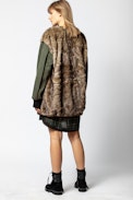 Kass Jacket - Women’s zip-up khaki jacket.