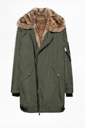 Kass Jacket - Women’s zip-up khaki jacket.