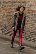 Kass Jacket - Women’s zip-up khaki jacket.