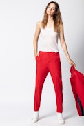 Pantalon Panda Satin - Pantalon costume en satin.