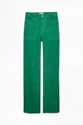 Pista Velours Pants - Velvet flared pants