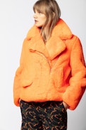 Manteau Freeze - Blouson orange femme.