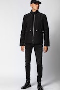 Blouson Beth Crinkle - Schwarzer Herrenblouson.