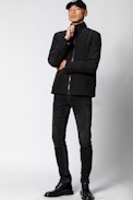 Blouson Beth Crinkle - Schwarzer Herrenblouson.