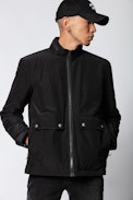 Blouson Beth Crinkle - Schwarzer Herrenblouson.