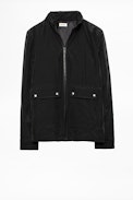 Blouson Beth Crinkle - Schwarzer Herrenblouson.