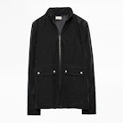 Blouson Beth Crinkle - Schwarzer Herrenblouson.