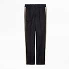 Pantalon Posh Militaire - Pantalon noir avec bandes.
