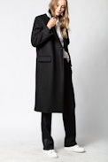 Manteau Marcova  - Manteau noir long femme