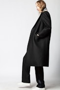 Manteau Marcova  - Manteau noir long femme