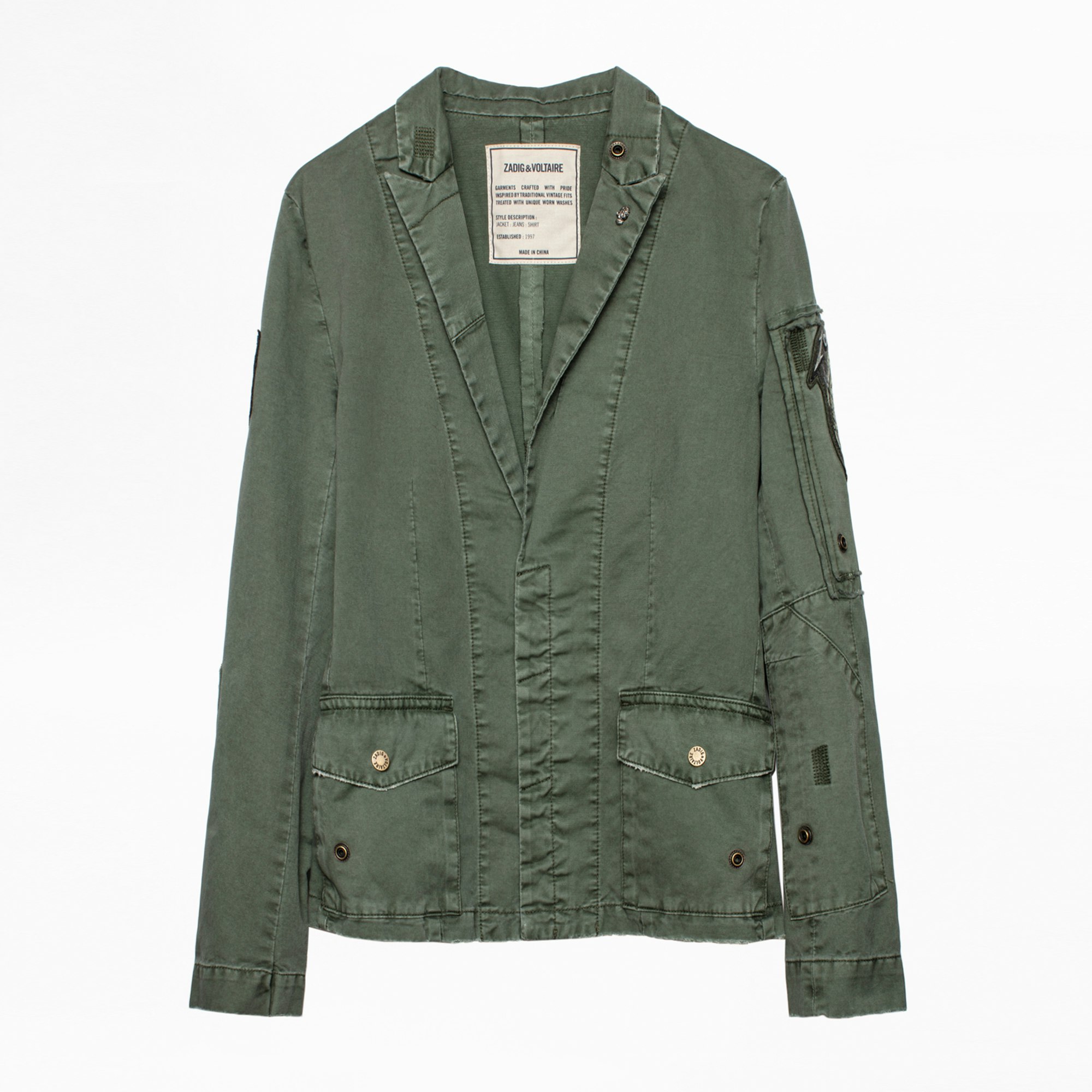 Virginia Grunge Jacket - Women's jacket with patches