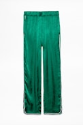 Poppy Jac pants - Women’s green jacquard pants