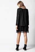 Jimy Lace Jac Leo Silk Skirt - Silk and lace skirt.