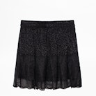 Jimy Lace Jac Leo Silk Skirt - Silk and lace skirt.