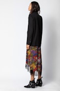 Joslin Glam Silk Skirt - Silk and lace skirt.