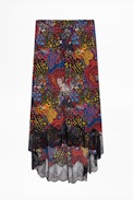 Joslin Glam Silk Skirt - Silk and lace skirt.