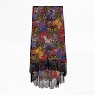 Joslin Glam Silk Skirt - Silk and lace skirt.
