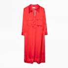 Roa Satin Dress - Women’s shirt dress.