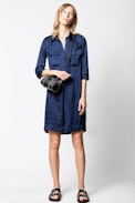 Robe Roa Satin - Robe chemise femme.