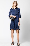 Robe Roa Satin - Robe chemise femme.