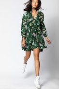Robe Soie Resist Print Season - Robe courte imprimé fleuri