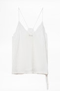 Top Seda Chris Jac Leo - Top lencero para mujer con detalle de encaje.