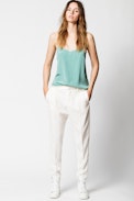 Camel Silk Camisole - Women’s silk camisole.