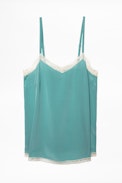 Camel Silk Camisole - Women’s silk camisole.