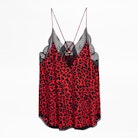 Christy Leo Camisole - Satin lace camisole.