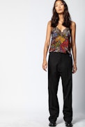 Christy Glam Silk Camisole - Silk and lace camisole.