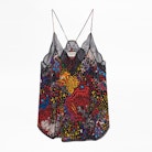 Christy Glam Silk Camisole - Silk and lace camisole.