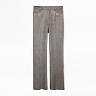 Pistol Silver Pants - Women’s sequin pants.