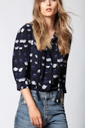 Tunique Soie Touch Dots - Chemise imprimée en soie