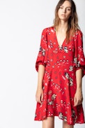 Vestido Seda Remi Daisy - Vestido estampado para mujer.