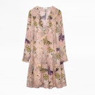 Robe Rikotas Print Lurex - Robe longue femme en mousseline