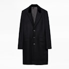 Mendel Velvet Coat - Men's black coat.