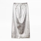 Jupe Jaden Silver - Jupe argenté en cuir.