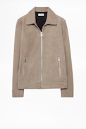 Linki Suede Jacket - Men’s suede leather jacket.