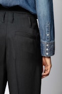 Pantalón D-Pablo Smock - Pantalón ancho de traje para mujer