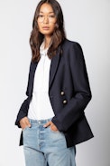 Manteau D-Viggo Wool - Veste de costume en laine femme