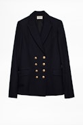 Manteau D-Viggo Wool - Veste de costume en laine femme